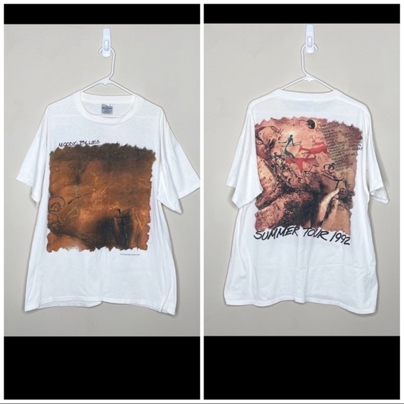 The Moody Blues Summer Tour Brockum Vintage 1992 Band Tee T Shirt - Picture 1 of 8